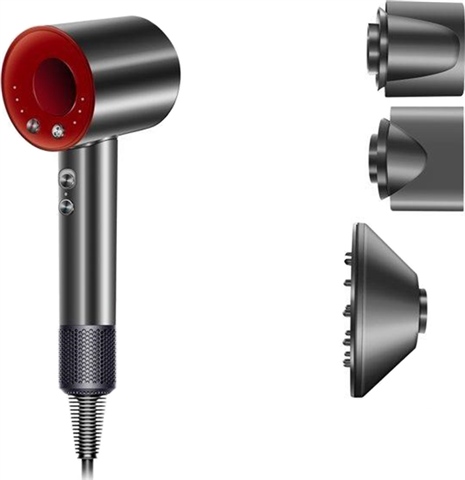 Dyson Supersonic HD01 Hair Dryer 3 Attachments Iron Red B